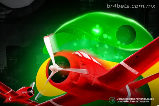 Avião do Aviator na br4bet