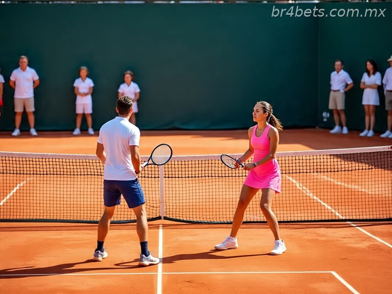 jogando tenis